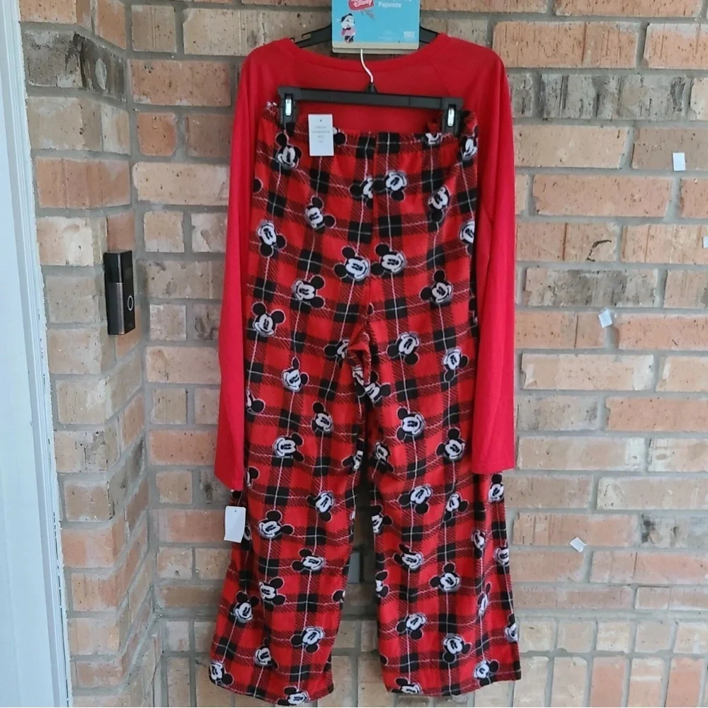 Disney Minnie Mouse Family Christmas Holiday Festive Pajama Set Women’s Sz S - Picture 5 of 12